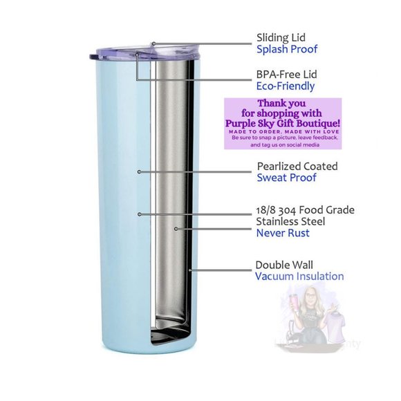 Baseball Collage 20 oz Stainless Steel Tumbler - Picture 2 of 3